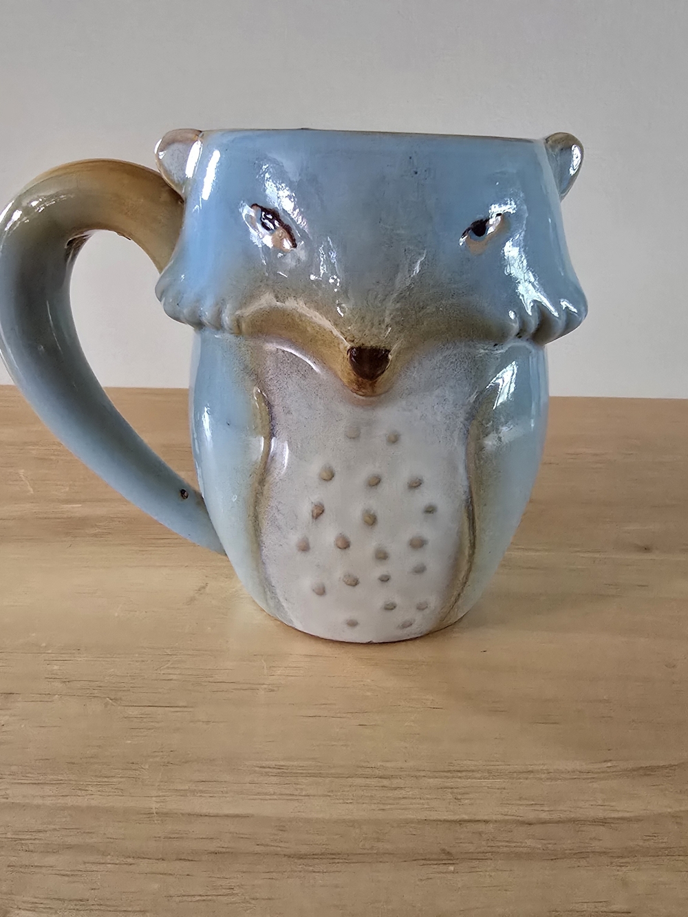Gibson Light Blue and Cream Fox Ceramic Mug